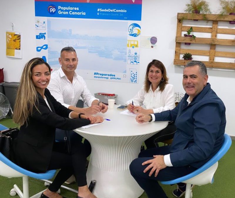 Reunión de la Plataforma de Empresarios con candidata a la alcaldía de Las Palmas de Gran Canaria Jimena Delgado